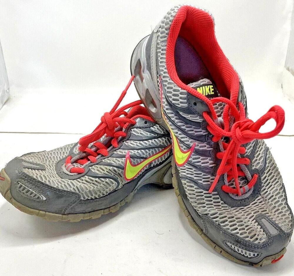Nike Air Max Torch 4 Shoes Womens Size 8 Gray Pink Volt Running 343851-036